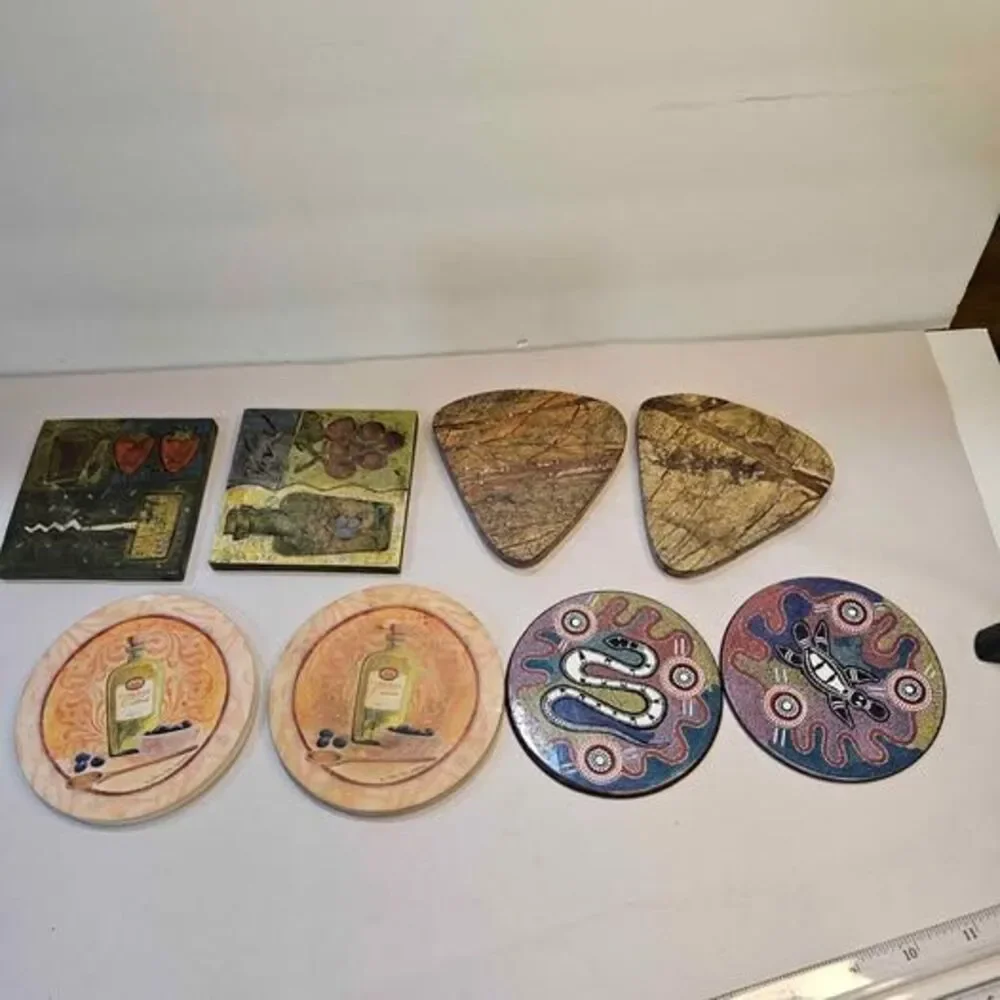 Mixed Lot of 8 Decorative Coasters
